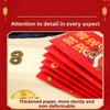 6Pcs/Set Cute 2026 Horse Year Red Envelope Traditional Paper Blessings Printing The Year of The Horse Money Envelope Red Packet