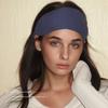 Solid Color Wide Edge Striped Yarn Headband High Head Headband French Gentle Atmosphere Hair Accessory