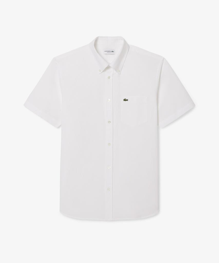 LACOSTE Мужская рубашка с коротким рукавом из оксфорда Ch1917-56G 001