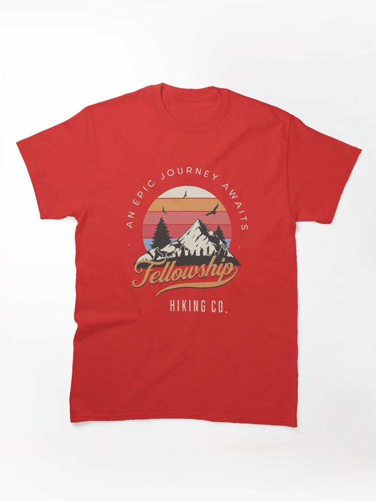 Journey Fellowship Hiking Co - An Epic Journey Awaits - Black - Fantasy Classic T-Shirt