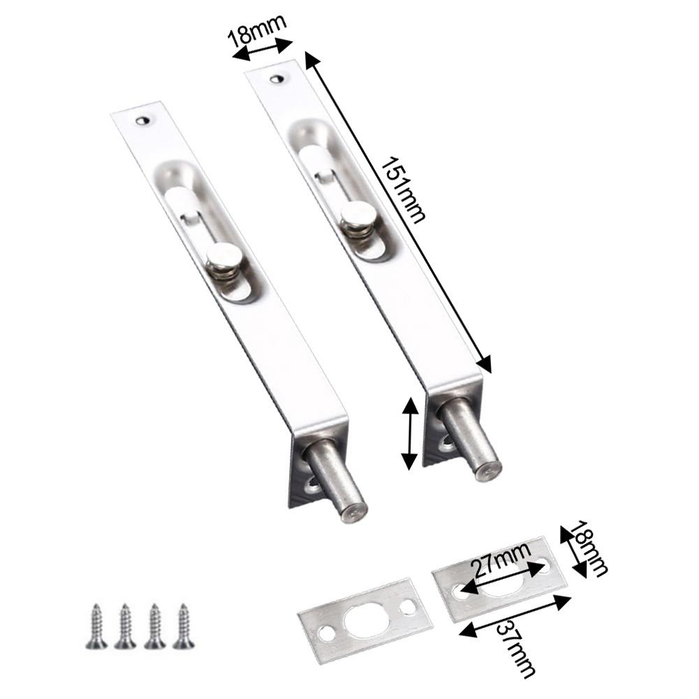 6-дюймовый дверной болт заподлицо Противоугонный болт Дверной болт защелки
