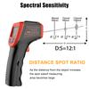 Digital Infrared Thermometer Laser Point Laser Temperature Meter Gun LCD Industrial Electronic Thermometer NonContact -50~600°C Thermal Imager