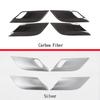 For BMW X5 F15 X6 F16 14-18 ABS Silver/Carbon Fiber Texture Car Safety Door Lock Handle Bowl Cover Trim Stickers Car