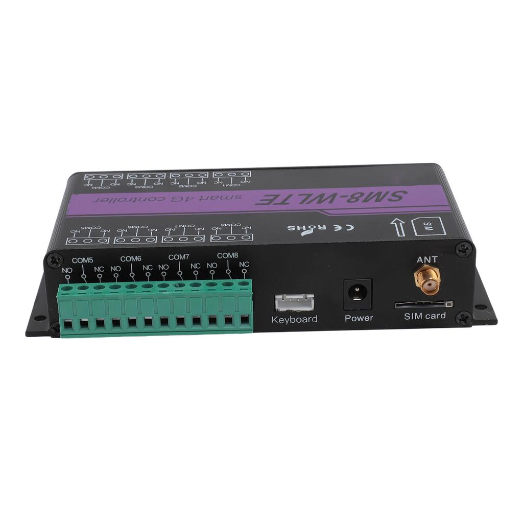 GSM-устройство открывания ворот, 8-канальный 4G-телефон, контроллер доступа, пульт дистанционного управления, SMS-управление дверью, PT100