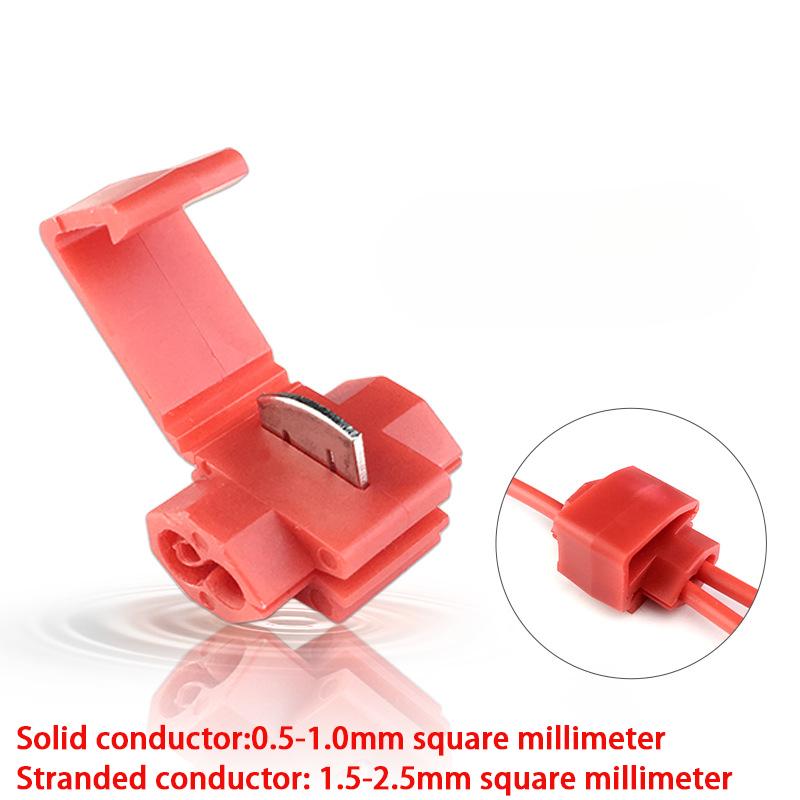 50/100pcs Non Breakable Wiring Clamp Quick Connector Main Line Branch Car Non Stripping Non Destructive Wiring Clamp