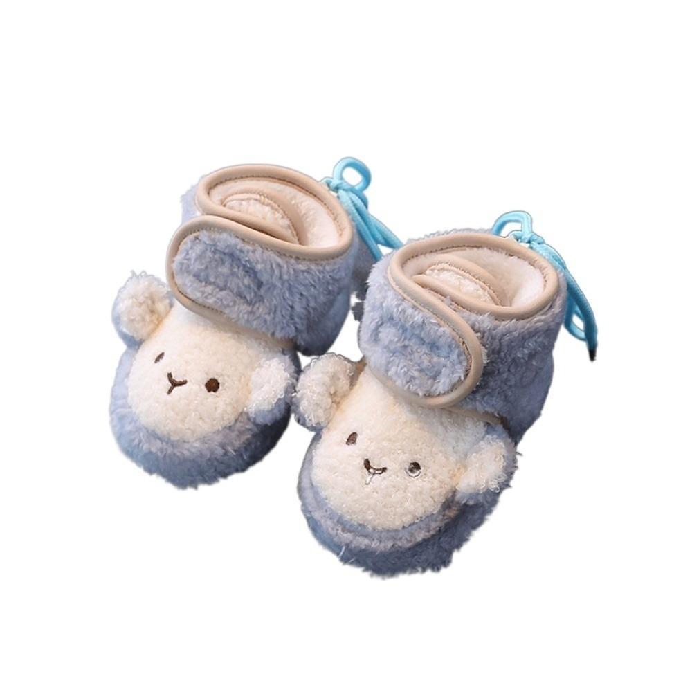 Plush Newborn Baby Shoes Cute Monkey Anti-Slip Socks Warm Infant Girls Boys Girls Boys