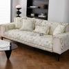 Cotton Sofa Cushion Small Floral Embroidery Sofa Covers for Living Room Four Season Universal Couch Towel Non-slip Sofa Mats