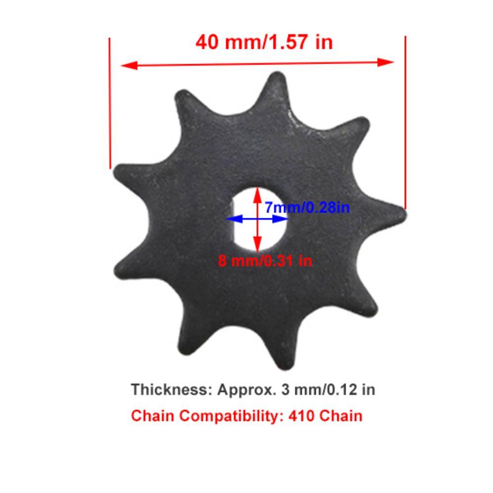 5PCS Steel Motor Chain Sprocket for MY1016 MY6812 High Speed Motor High Speed Motor