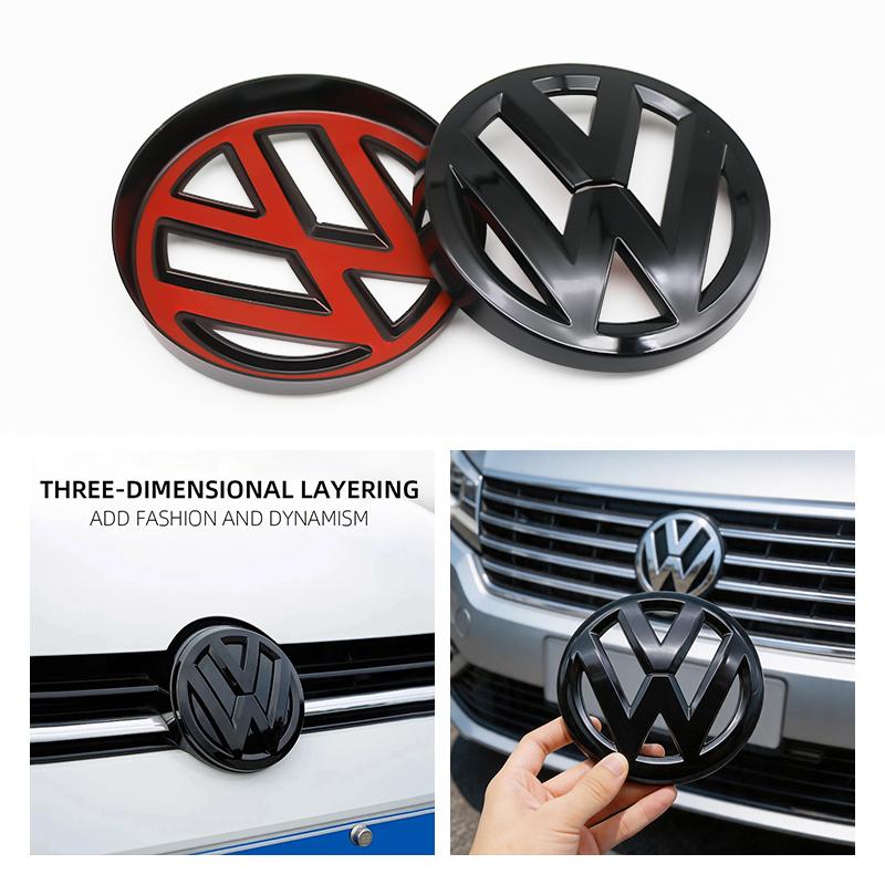 2Pcs For Volkswagen VW Polo Golf 4 5 6 7 7.5 8 ABS Car Front Grill Emblem Rear Trunk Badge Logo Scirocco Premium Pro Plus Extra zi6 zi6