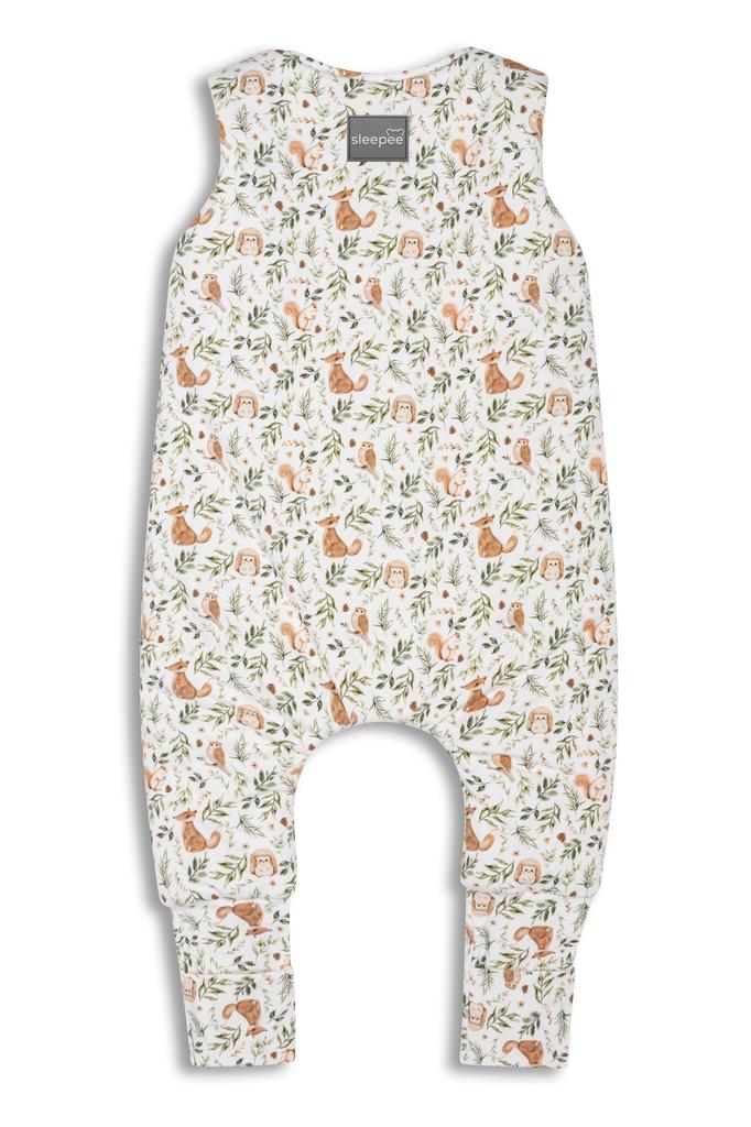 Спальный мешок двухсторонний с ножками Xs (6-12 месяцев) Лес цвета слоновой кости