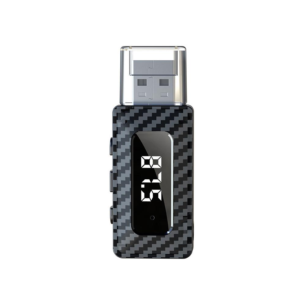 Автомобильный Bluetooth 5,3 FM-передатчик приемник Handsfree Call Mini USB беспроводной адаптер авто аудио со светодиодным дисплеем для автомобиля FM-радио