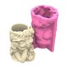 Элегантная силиконовая форма для кашпо для DIY поделок, смолы, цемента, садового декора, креативный дизайн ручной работы для цветочного горшка