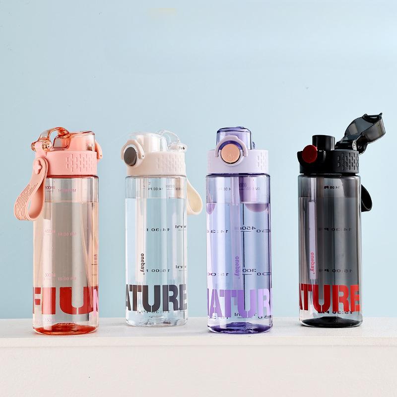 Kids Water Cup with Straw Double Drink Spout Kindergarten Primary School Student Special Small Size Summer New Sports Bottle