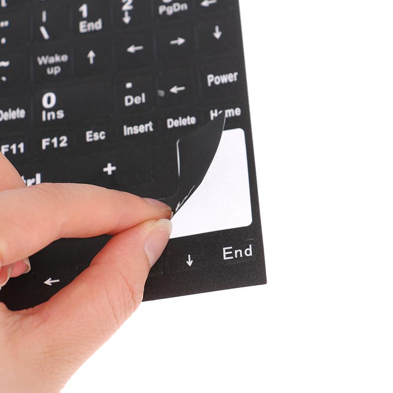 Английская Полная Клавиатура Матовые Прозрачные Наклейки для Клавиатуры Компьютерный Ноутбук