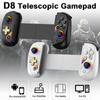 Горячая Распродажа BSP D8 RGB Планшетный Контроллер Беспроводная Ручка Для Switch Game Bluetooth Растягивающийся Джойстик Для P3 P4 Android IOS Gamepa