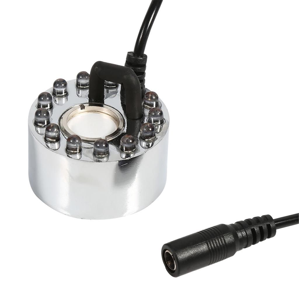 24V Color Changing Ultrasonic Mist Maker Water Fountain Atomizer Air Humidifier Without Adapter