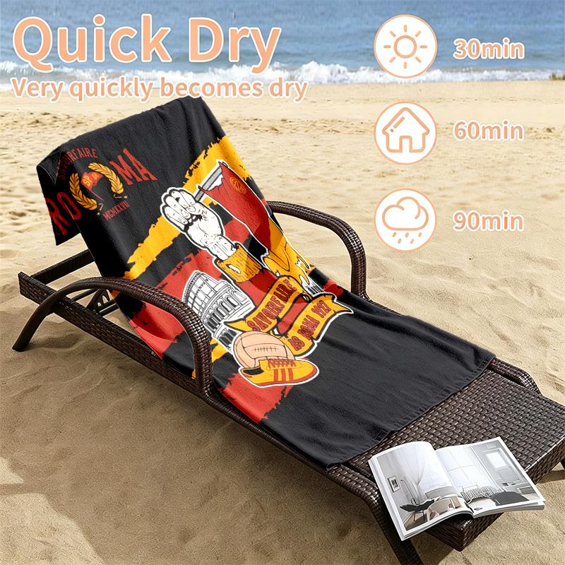 A.S Roma Beach towels also serve as bath towels summer essential a musthave for the outdoors the beach and the pool