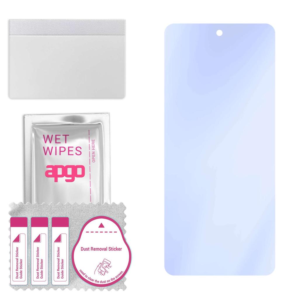 apgo Ultra-Clear 9H Hybrid Protective Glass Compatible with Motorola One 5G UW Ace, Flexible Nano Glass, Great Replacement for Tempered Glass, Scratch