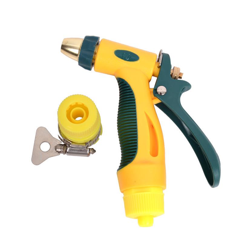 Полностью медный высоконапорный пистолет-распылитель для автомойки и насадка-щетка