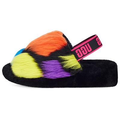 Кроссовки женские Fluff Yeah Slide Party Spots черные 1125006-BLK