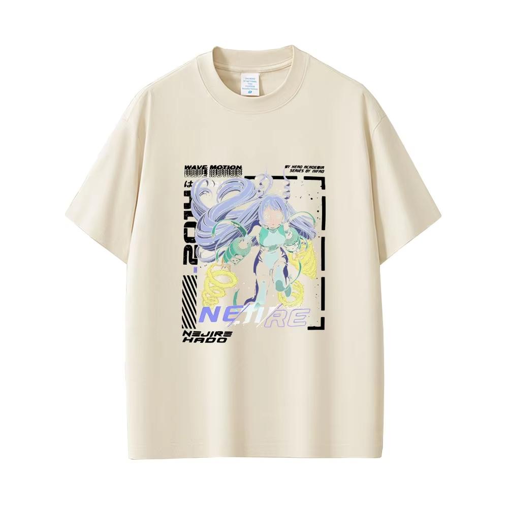 Anime My Hero Academia Tshirt Kawaii Cute Nejire Hado Graphic T Shirts Unisex Women Casual Soft pure Cotton Crewneck Tshirt