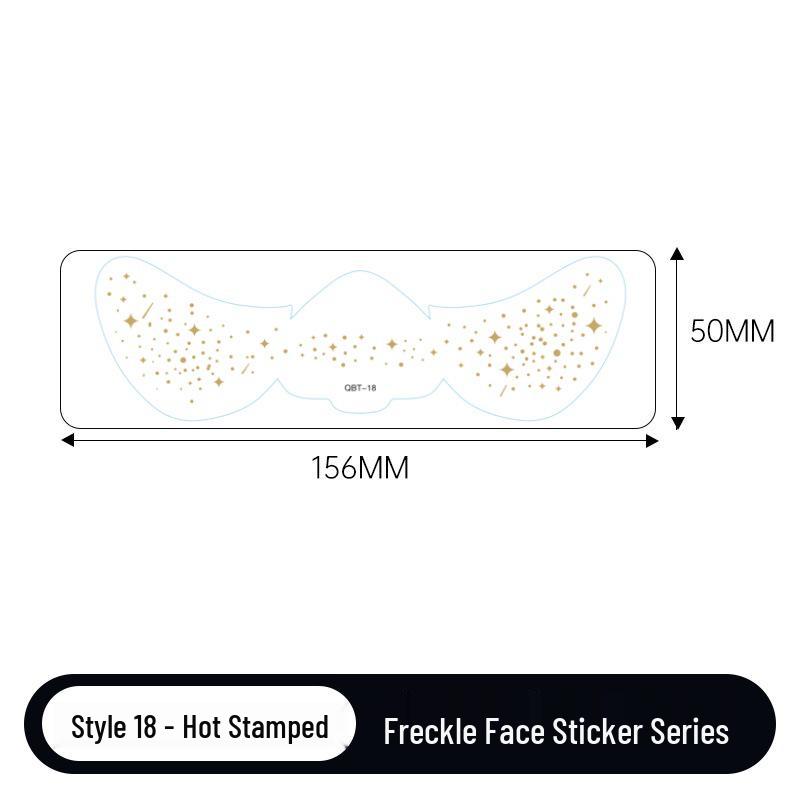 Gold & Silver Glitter Waterproof Christmas Freckle Tattoo Stickers for Party Makeup