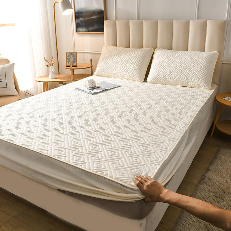 Встроенный лист: Цельный кусок сэндвича из чистого хлопка, защитный чехол Simmons, утолщенный нескользящий наматрасник, универсальное съемное покрывало