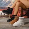 New Winter Round Toe Comfortable Warm Casual Walking Boots Fashionable Lightweight/elegant Large-size Short Boots for Women