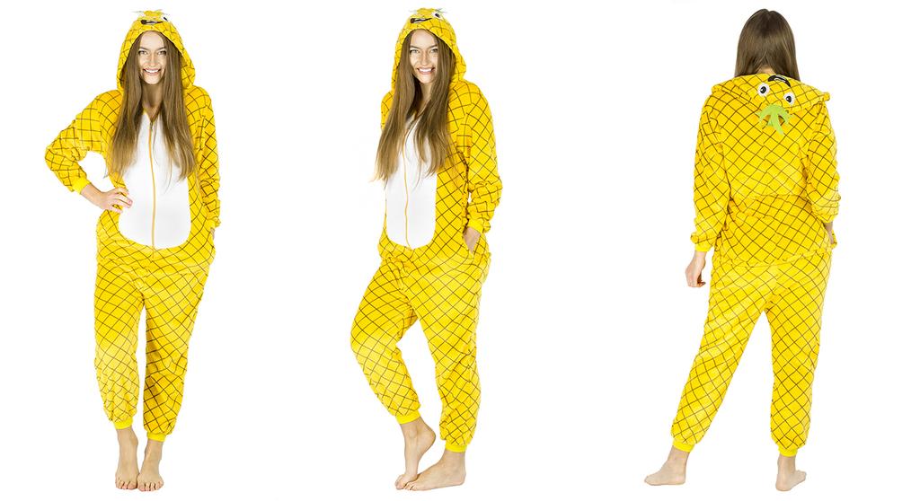 Pineapple kigurumi onesie costume women's pajamas men's warm tracksuit disguise size M