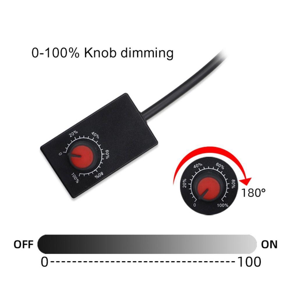 DC 0-10V Led Dimmer Switch 0-100% Scale Power Driver Knob Dimmer Mini Electronic Potentiometer Knob LED Dimmable Grow Lights