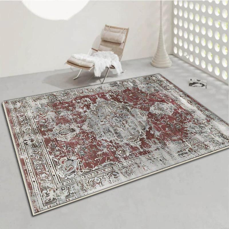 Американский стиль Персия Большой ковер Украшение гостиной Домашний ковер для диванной зоны Спальня Гардеробная Напольный коврик Моющийся Нескользящий