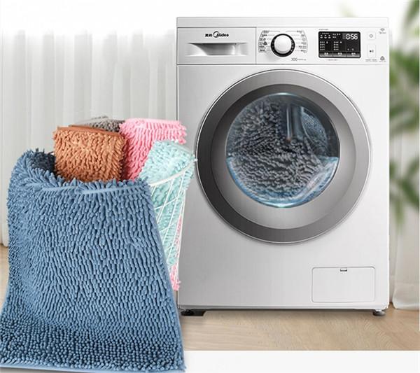 Luxury Soft Microfiber Shaggy Mats Bath Mat for Bathroom Anti Slip Bathroom Rug In The Toilet Absorbent Fur Bathroom Rug