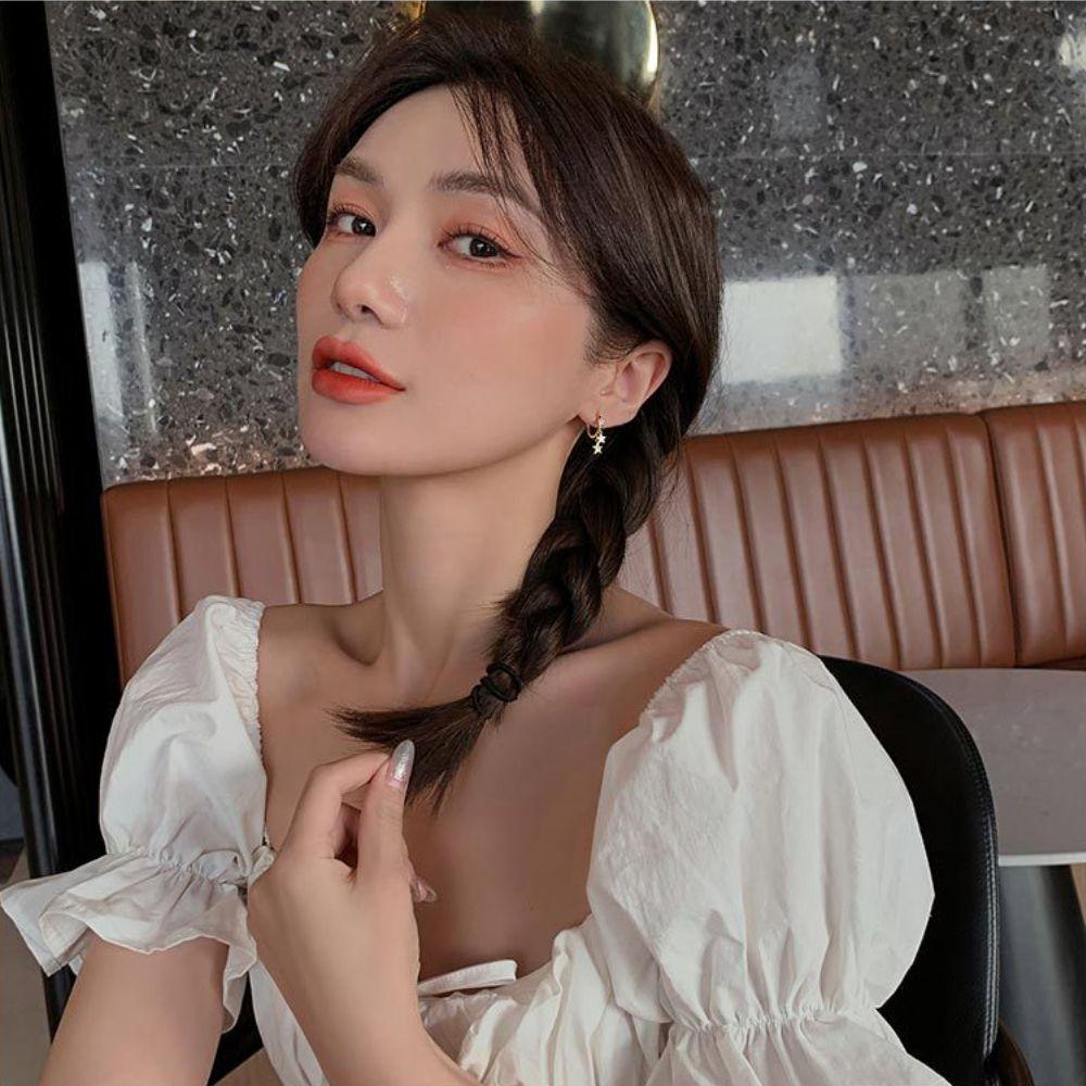 Women Jewelry Hoop Earrings Korean Style Earring Star Drop Earrings Pendant Earring Women Earring