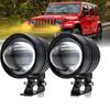 1/2pcs Motorcycle LED Spotlight Hi Low Beam White Yellow Auxiliary Fog Lamp 12W Universal Headlight Fit for Motorbike,Bicycle,ATV,SUV,UTV,UTE