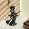 Halloween Figurine Decorative Sculpture Witch Statue Desktop Ornament Decor for Cabinet
