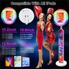 High Quality Portable 12.9 Inch 13 Inch iPad Photo Booth Adjustable Photo Booth Adjustable circular RGB fill light Party Wedding