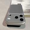 Роскошный чехол с текстурой кожи, твердый, с большим окном, для iPhone 17 Air 16 15 14 13 Pro Max Plus 17Promax, противоударный, матовый чехол для телефона