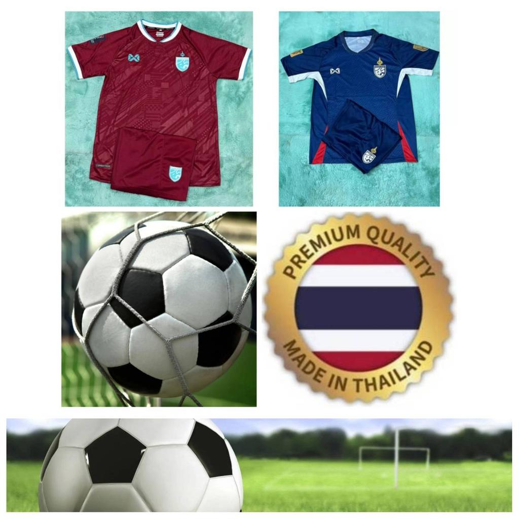 Vintage Retro THAILAND Football Soccer JERSEY National CHEER Quick Dry Shirt Round Neck Polyester Short Sleeve Uniform Sport Outdoor