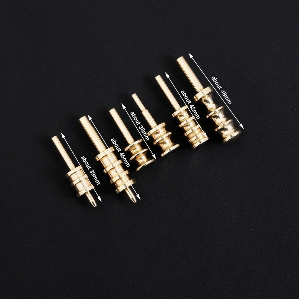 Pointed or Flat Tip Leather Burnisher Tool Brass Pressing Line Leather Edge Slicker Marking Creaser Burnishing Tool