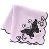 ANNA SUI Large Towel Handkerchief with Butterfly Tulle for (28cm) Appliqué (Purple) Women, 109109-0004-01