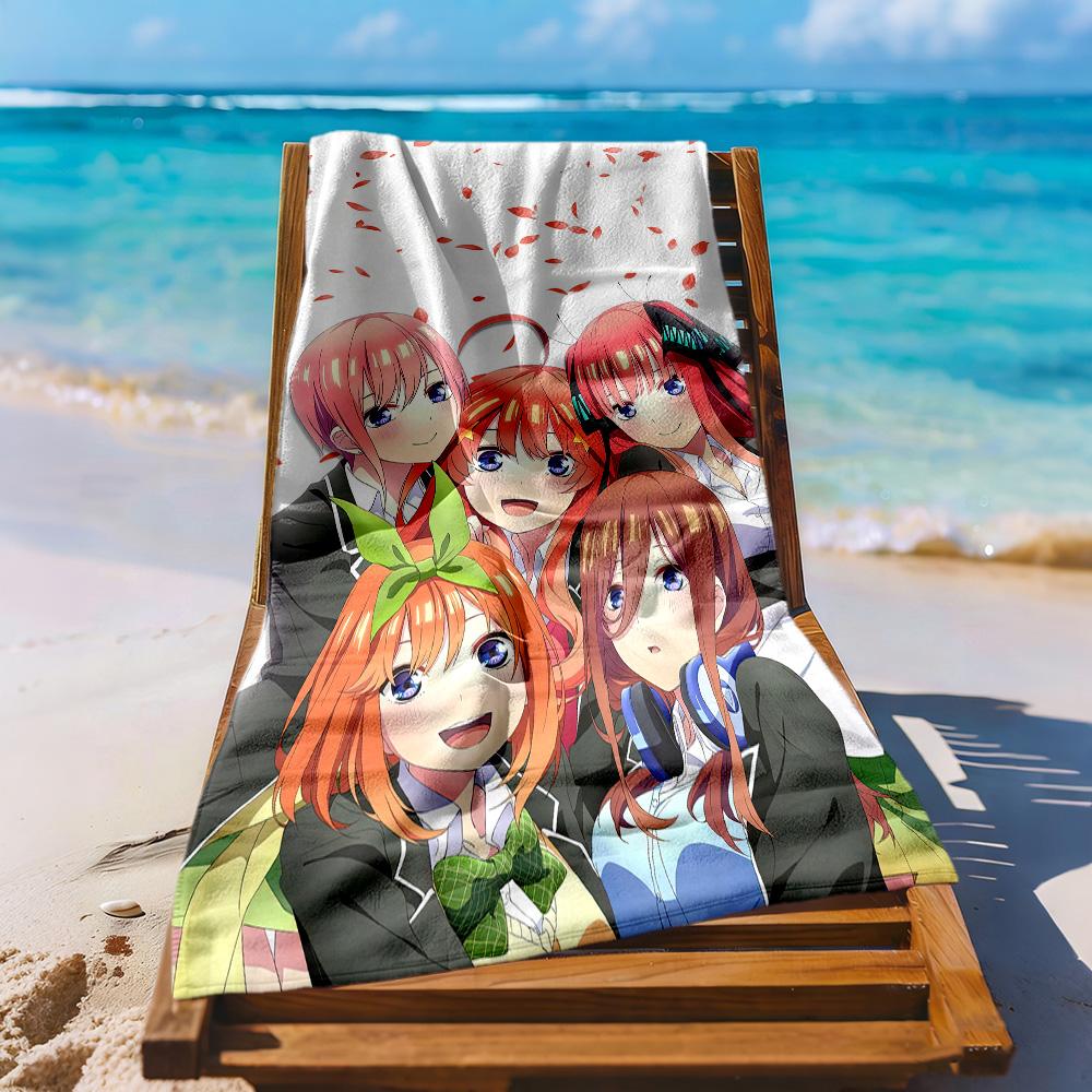 Quintessential Quintuplets4 Beach Towel Soft Durable Quick-Dry Comfortable Lightweight