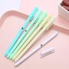 6 Pcs  Aesthetic Morandi Color Gradient Gel Pen 0.5mm Black Ink Writing Pen Kawaii Student Stationery Cute Kid School Supplies