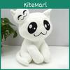 Плюшевая игрушка-призрак белого кота Mewgenics с ПП-наполнителем для коллекционного декора