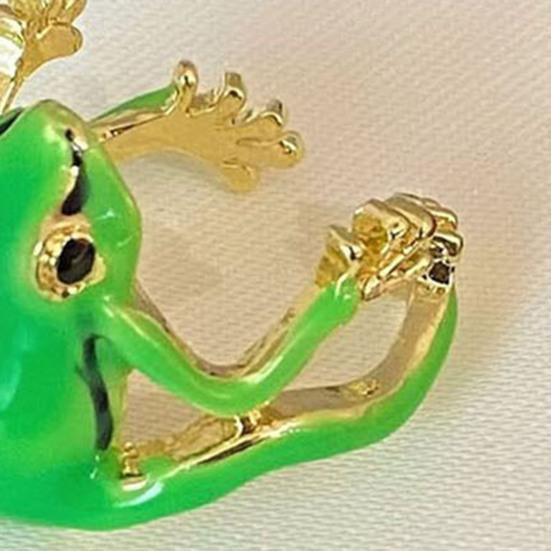 2Pcs Rings Lightweight Handmade Tree Frog Finger Ring Animal Accessory Jewelry