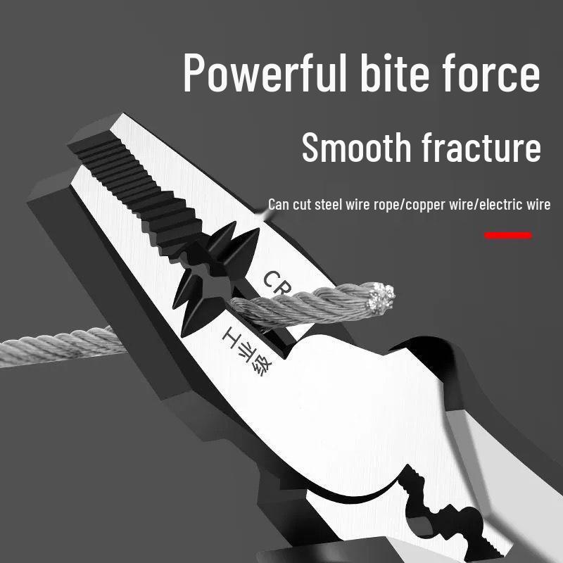 German-Style Multifunctional Wire Pliers: Industrial-Grade, Labor-Saving, Universal, Combination, and Diagonal Cutting Pliers for Electricians.