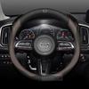 For Mazda 3 5 6 SKYACTIV Axela Atenza CX30 CX5 CX8 CX9 MX5 RX8 RX7 BT50 Carbon fiber Leathe Car Steering Wheel Cover Accessories V1