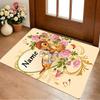 Custom Name Forest Friends Living Room Non-Slip Area Rug Soft Carpet for Bedroom Kids Playroom Sofa Office Home Decor Doormat