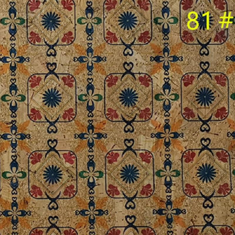 90*135 см 0,5 мм натуральная пробковая синтетическая кожаная ткань с рисунком под дерево, цветочная печать, искусственная ткань для фона, сумочка, обувь, декор своими руками