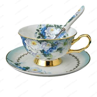 Чашки и блюдца, изысканный костяной фарфор, европейский набор для чая