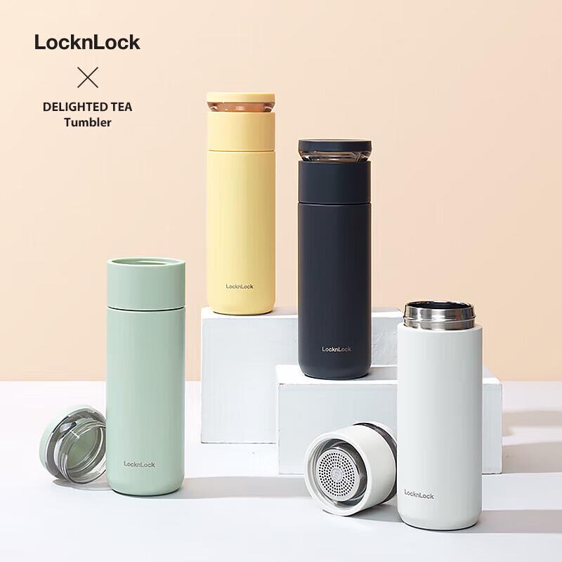 LOCK&LOCK LHC4285 Xinyi 316L Stainless Steel Tea Infuser Thermos Cup